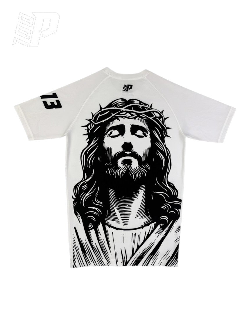 Rashguard Manches Courtes – 100Pitié "4:13" | Vêtement Combat Chrétien